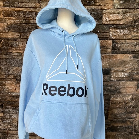 Reebok Sweaters - Reebok Light Blue Pullover with Logo